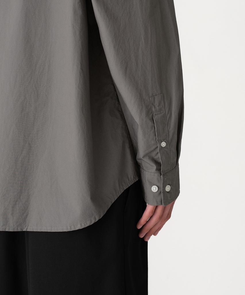 MUSINSA STANDARD Relaxed Washed Poplin Shirt [Medium Grey]