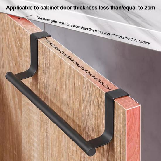 Держатель для кухонного полотенца Yousheng, вешалка для полотенец на дверь шкафа, грузоподъемность 5 кг, простая установка, вешалка для кухонных полотенец