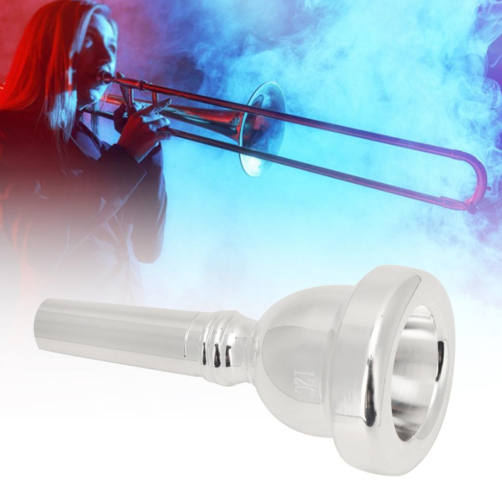 12C Alto Trombone Silver Plated Brass Mouthpiece Musical Instrument Accessories