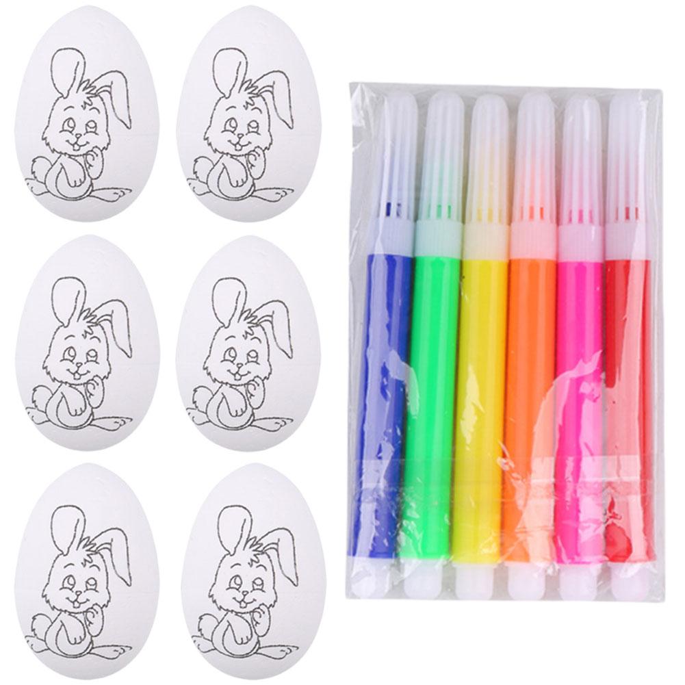Easter Eggs Painting Kit for DIY Design for Girls and Boys Easter Egg Coloring Craft Kit DIY Easter Toy for Easter Theme Party