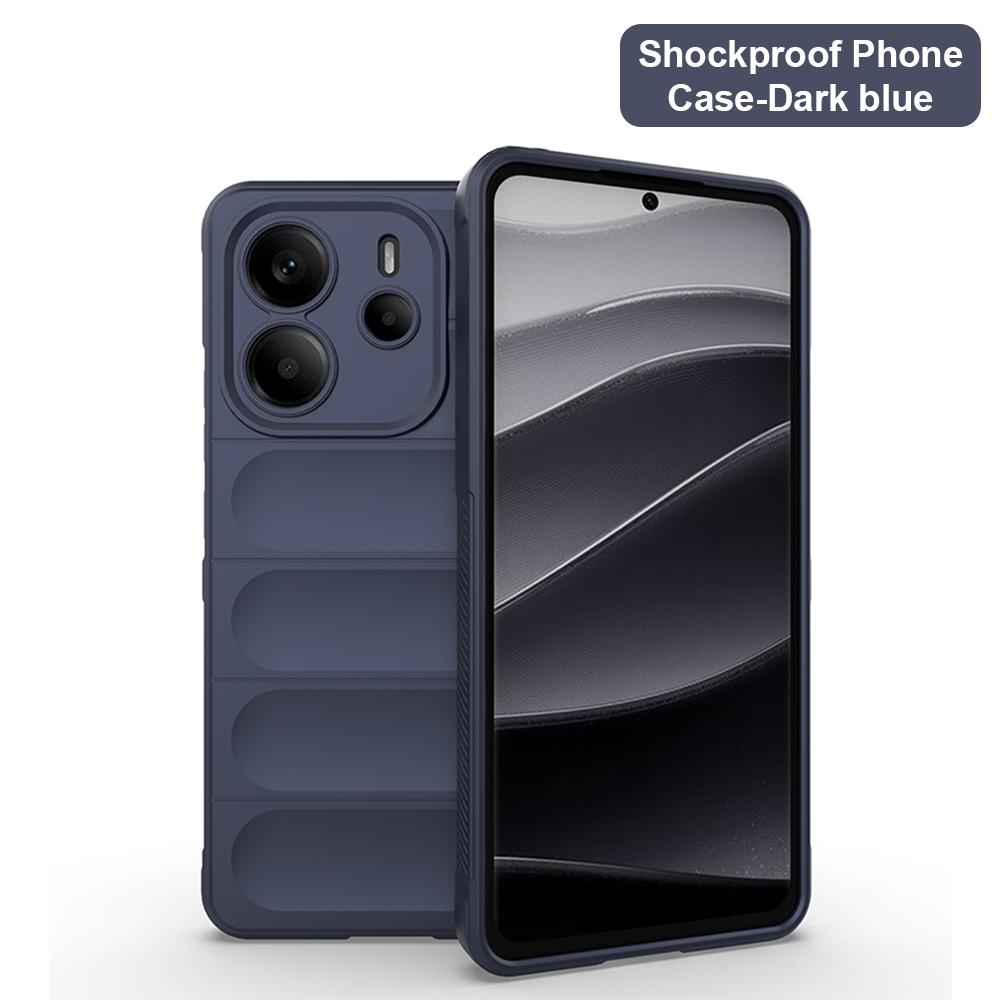 Жидкий силиконовый чехол для телефона для Xiaomi Redmi Note 15 Pro 5G 14 13 12 11 10 Pro 4G 15C 14C 13C 12C 10C Мягкая бронированная задняя крышка Funda