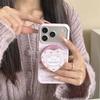 Магнитный чехол-подставка с корейским рисунком кота для iPhone 17/16 Pro Max/15 Pro