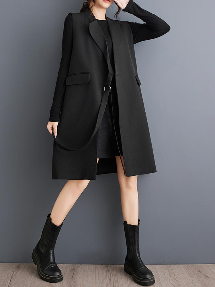 Xitao Асимметричные жилеты без рукавов LJ1083