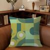 Abstract Green Bauhaus-Style Cushion Cover Car Throw Pillow Case For Sofa Car Christmas Gift