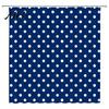 Durable Bathroom Partition Curtains Polka Dot Shower Curtain with Hooks, Waterproof Fabric Curtain, Retro Bath Polyester Hooks for Bathtub Decor,