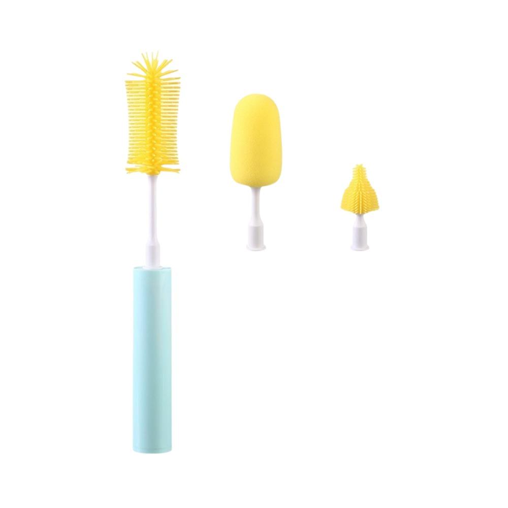 Silicone Brush Head Electric Bottle Brush 360 Degree Rotation Baby Bottle Brush Kitchen Use