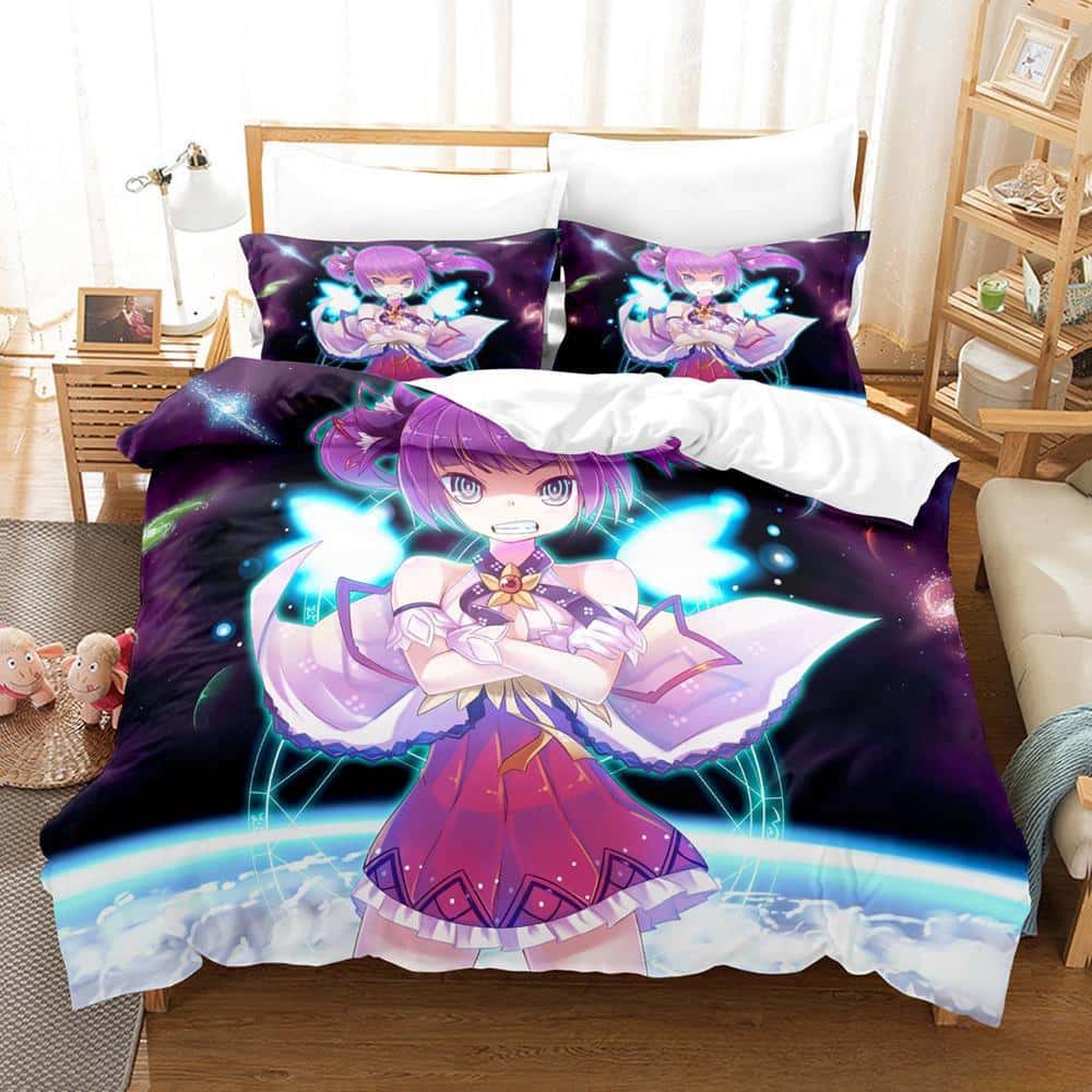 3D Печать Аниме Elsword Комплект Постельного Белья Односпальный Полуторный Полный Евро Кинг Сайз Комплект Постельного Белья Для Взрослых Детей Спальни Комплекты С Пододеяльником Для Домашнего Текстиля