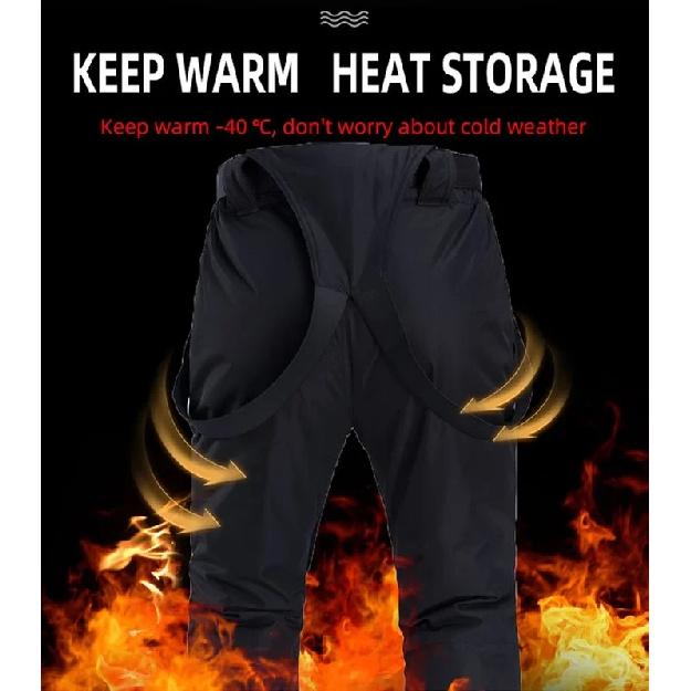 New High Quality Ski Pants Men Outdoor Mountain Windproof Waterproof Ski Snowboard Pants Winter Warm Snow Trousers Brand