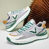 Модные цветные кроссовки на толстой подошве для мужчин, кроссовки для бега, повседневные, из кожи и ткани, дышащие, с увеличенной высотой, на платформе, спортивная обувь