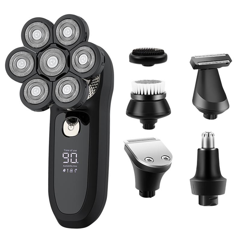 Electric Shaver Men's Body Hair Back Hair Trimmer 6 In 1 Multi-functional Beard Knife Hair Clipper Bald Head Machine
