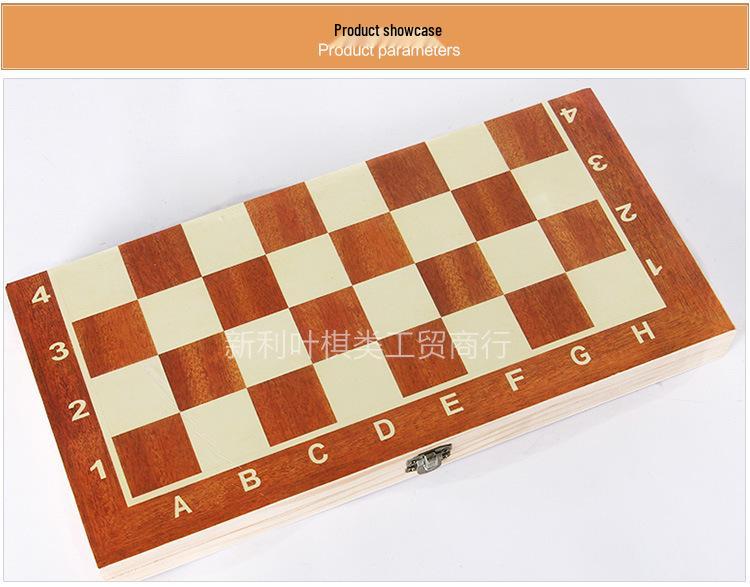 Popular Europe & America Wooden Folding Chess Set