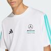 adidas Мужская футболка с принтом логотипа команды Mercedes - AMG, с круглым вырезом, топ KE8162