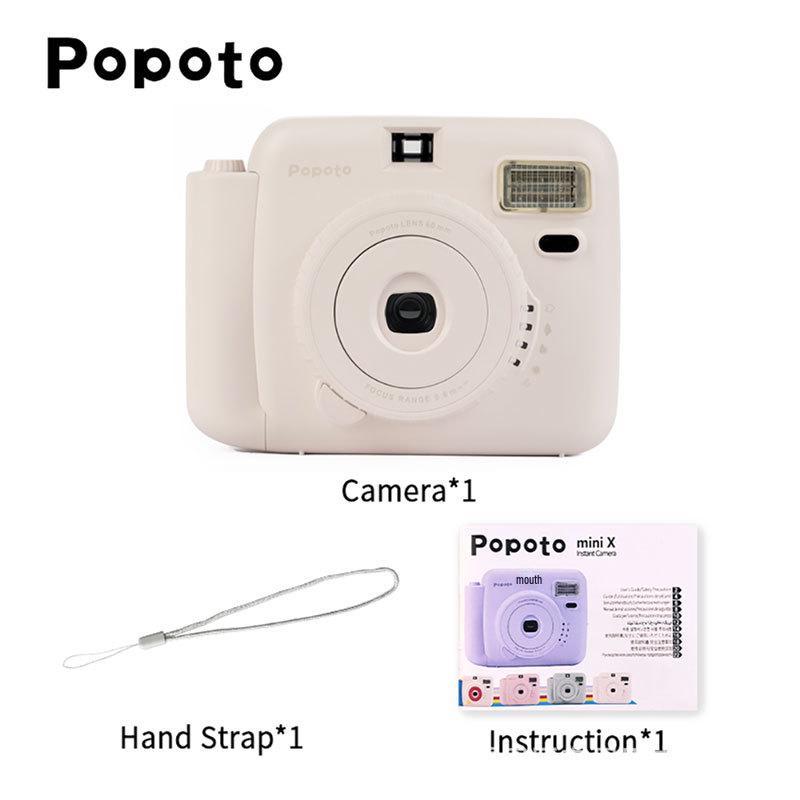 POPOTO Ретро Портативная Мгновенная Пленочная Камера - Одноразовая Цветная Фотобумага