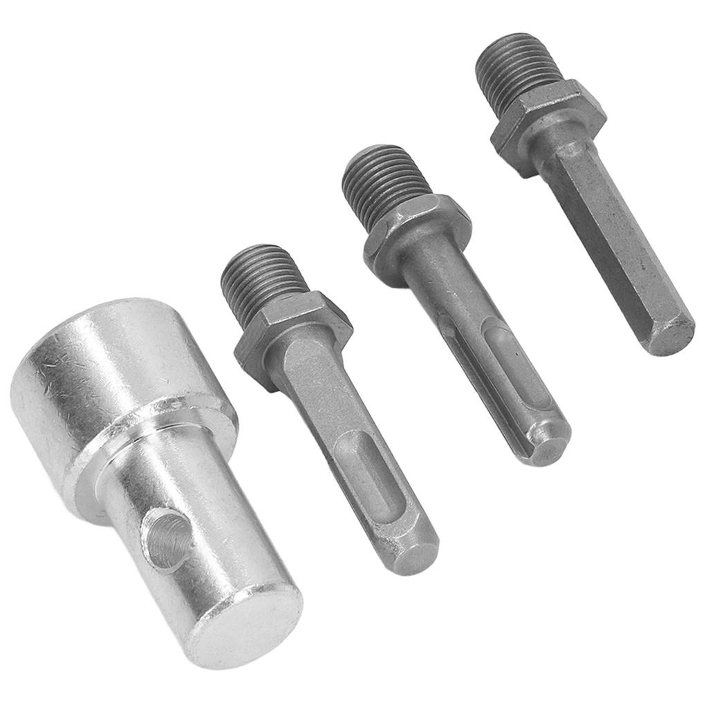 Адаптер для сверла 1-3, круглый патрон из углеродистой стали, 2 отверстия, 2 слота, садовый сверло-шнек