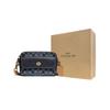 Coach Convertible Waist Bag Chambray Floral Canvas Leather Camera Crossbody Women bags Navy-Blue 3642-B4RA3