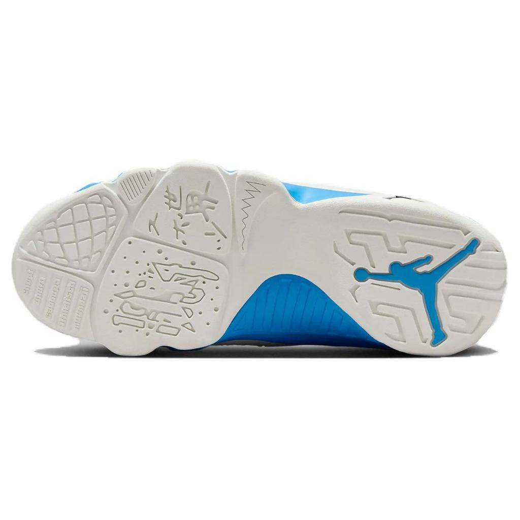 Air Jordan 9 Retro GS Powder Blue 2024 Детские кроссовки Белый Summit-White Черный FV0143-101