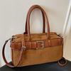 Women's Bag 2025 Autumn New Fashion Retro Suede Foreign Style Shoulder Oblique Span Bag Large Capacity Commuter Tote Bag