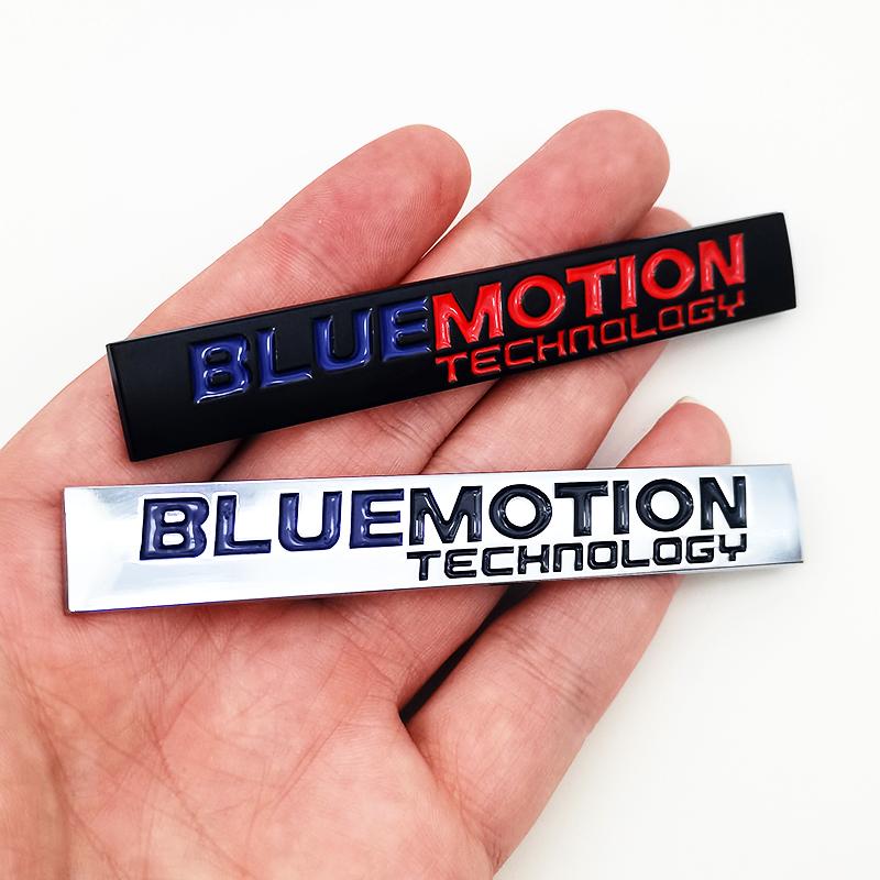 3D Metal JK29 Logo Bluemotion Emblem Car Front Grill Badge Rear Trunk Sticker for VW Blue Motion Sticker Accessories