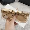 New Chain UV Resistant Sunglasses European and American Fashion Box Women's High-end Sunglasses