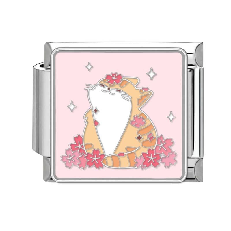 Мультяшные Милые Кошки Собаки Лапа Сердце Ночь Луна Цветы Итальянские Шармы-Звенья Подходят для Браслета из Нержавеющей Стали 9 мм Женщины DIY Изготовление Подарки