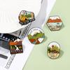 Brooch Pin Outdoor Style Dress Up Cute Stylish Cartoon Badge Alloy Brooch Decor Jewelry Gift