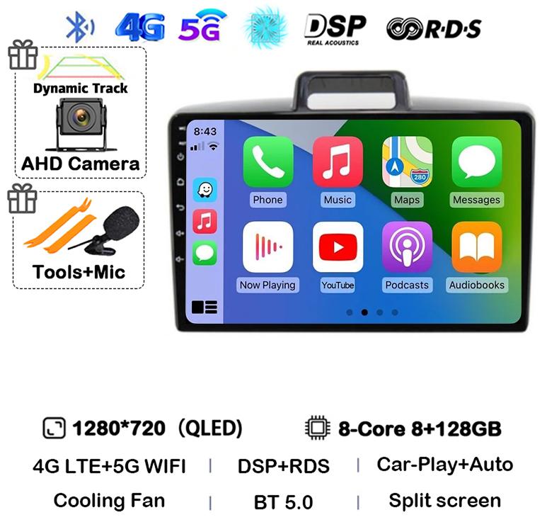 Android 14 Carplay Auto Car Radio For Toyota Corolla Axio 2 Fielder 3 E160 2012-2021 Navigation GPS Multimedia Player 360 Camera