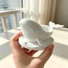 Ocean Themed Desk Organizer Whale Shaped Decorative Storage Bowl, Theme Jewelry Tray for Ring Earring Sturdy Sculpture Container Necklace, Candle