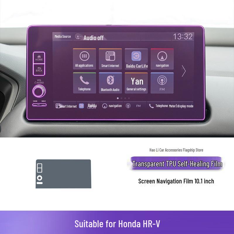 Защитная пленка из ТПУ для консоли и кнопок интерьера Honda HR-V 2023-2025