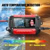 DC12V 6A Полностью автоматическое зарядное устройство для аккумулятора автомобиля и мотоцикла ЖК-дисплей Интеллектуальный аккумуляторный тестер для обслуживания импульсов