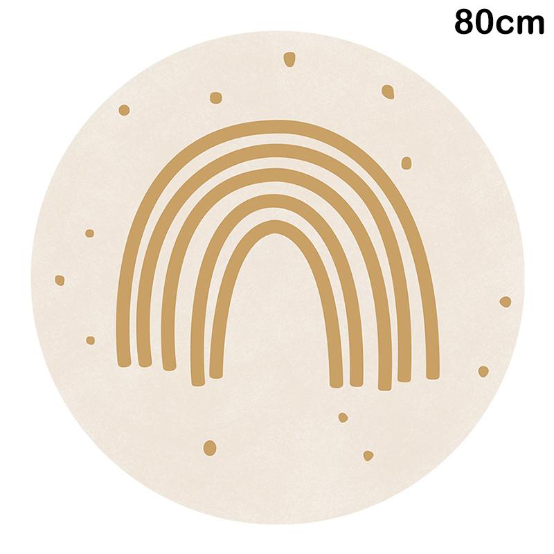 Радужный пушистый ковер для гостиной с кисточками, белый ворсистый ковер для спальни, складной детский ковер, мягкий игровой коврик для детей