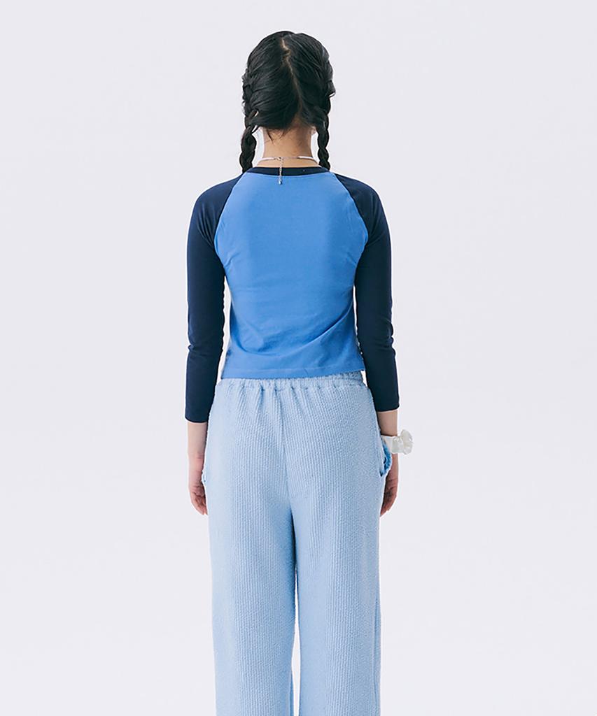 JUNEJUNE SPACE No.6 Raglan T-Shirt_Navy