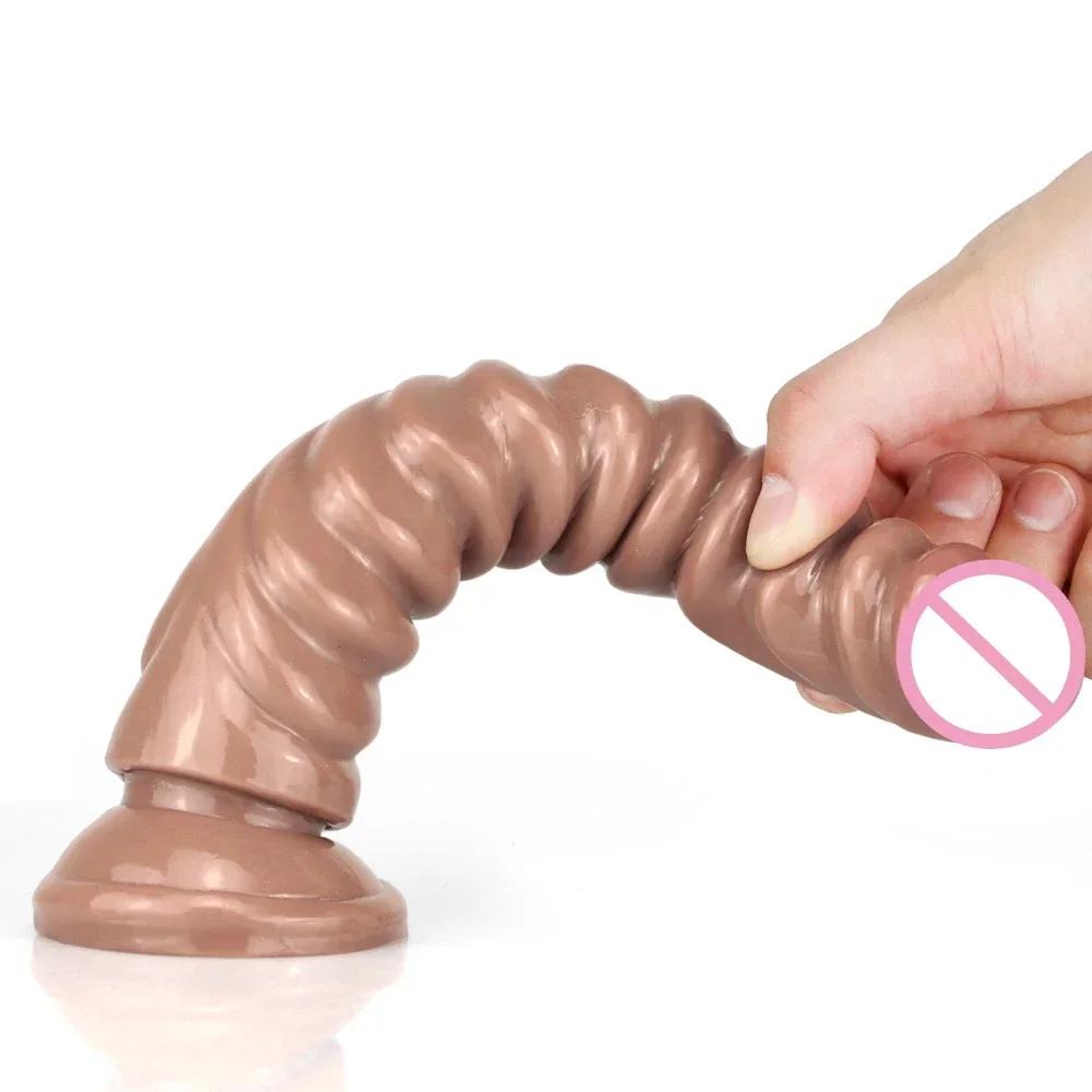 Дилдо Анальная пробка Женщина Большой Дилдо Пенис Анальные секс-игрушки для взрослых 18+ Женский мастурбатор Силиконовый массажер простаты для мужчин Анальная пробка