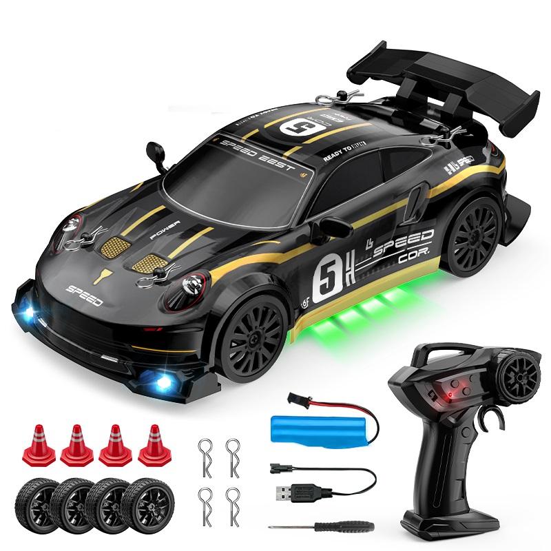 4WD Радиоуправляемая дрифт-машина 1:24 2,4 ГГц Ограниченная серия - Светодиодная подсветка Трюки Дрифт Высокоскоростная гоночная машина Игрушка для мальчика Подарок
