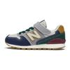 NB 996 NB 996 Cushioning Low Top Running Shoes Navy Blue Green Kids' Sneakers YV996JO3
