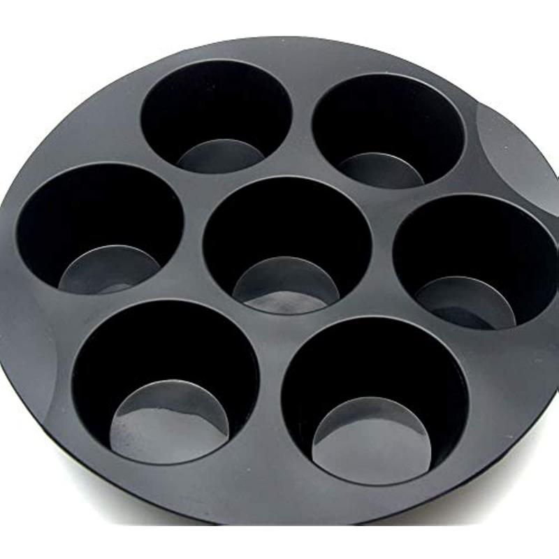 7 Holes Airfryer Silicone Pot Muffin Cake Cup Mold Baking Pan for Pastry Air Fryer Microwave Oven Baking Tray Kitchen Accessorie