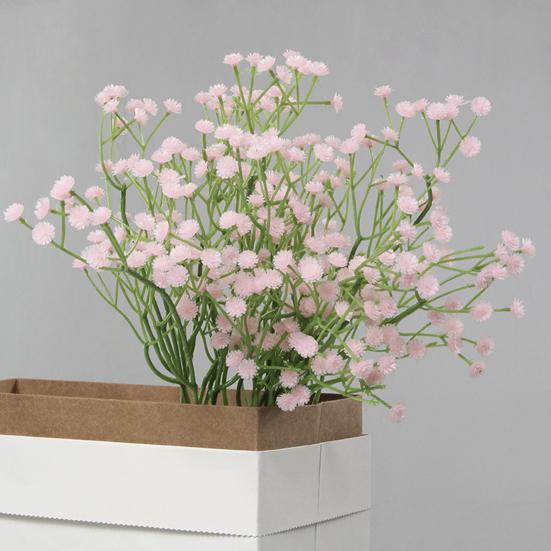 Юшэн Искусственная гипсофила Реалистичный пластиковый искусственный цветок Дом Офис Свадебная вечеринка Настольное украшение В помещении На открытом воздухе Искусственные цветущие растения Декор