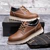 Мужская обувь очень большого размера весна и осень 2025 новая ретро рабочая обувь американская уличная повседневная кожаная обувь ботинки Мартина с большой головой