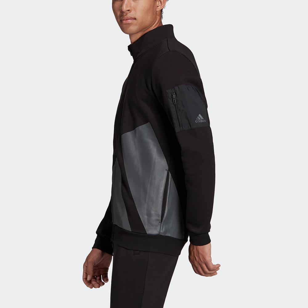 adidas Спортивная куртка с длинным рукавом с принтом, мужская куртка, черная HI1187