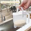 Rice Strainer with Handle Rice Washer, Rice Washer Strainer Bowl Rice Cleaner Bowl Rice Washer Strainer Bowl with Lid