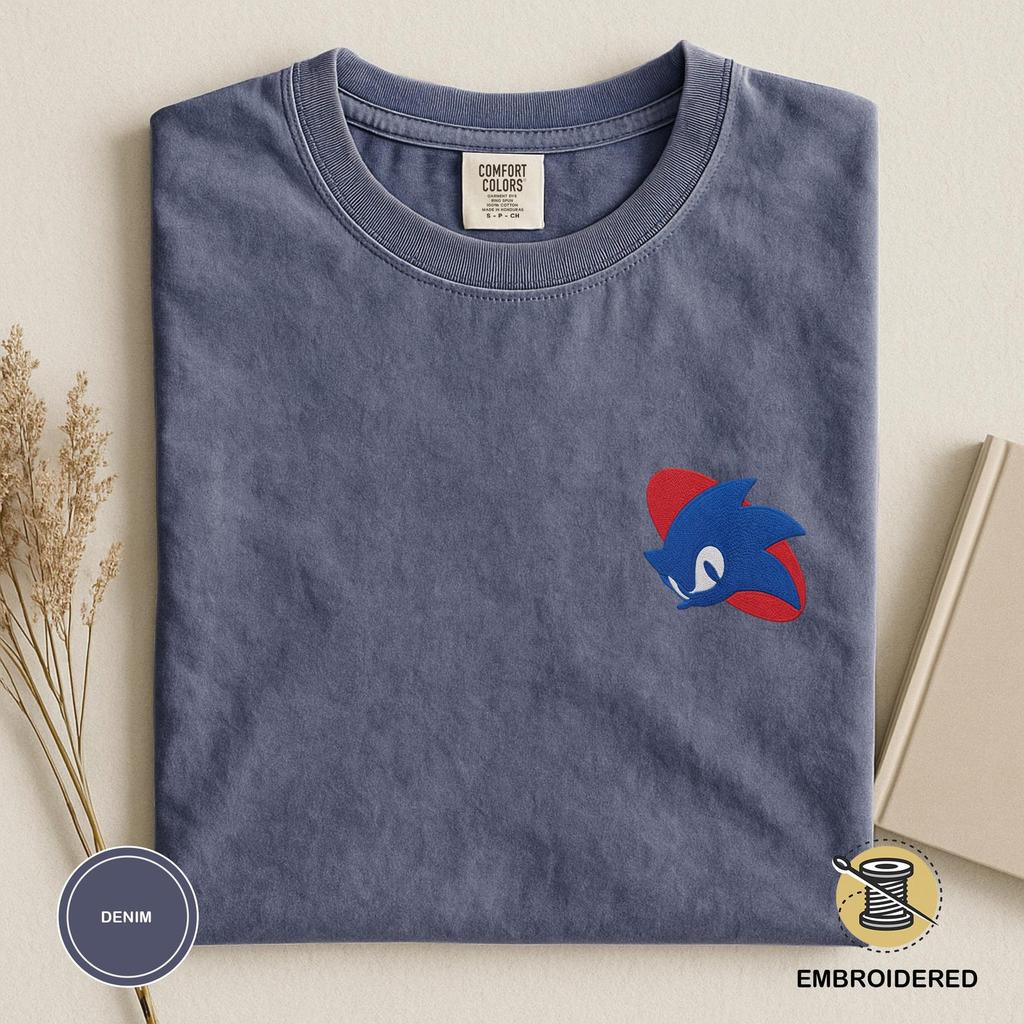 Comfort Colors Embroidered Hedgehog T-Shirt