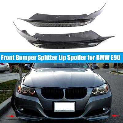 Пара передних бамперов для сплиттеров для BMW 325i 335i E90 LCI Sedan 4-дверный 2009-2012 фартук крылышки закрылки спойлер из углеродного волокна
