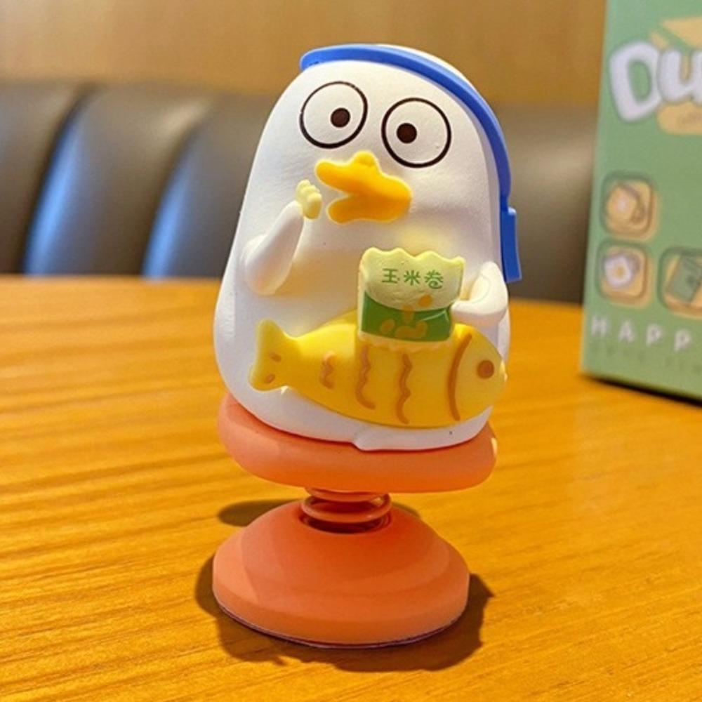 Funny Little Liu Duck Car Decoration Statue Car Bobblehead Figure  Center Console