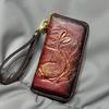 Винтажный Длинный Кошелек Женский Кошелек Роскошный Дизайнерский Сумка для Хранения Телефона Подарок Маме Узор с Кроликом Новый Наручный Кошелек для Офиса