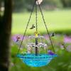 Household Solar Fountain Floating Water Feature Hummingbird Bathing Bowl  Outdoor Use
