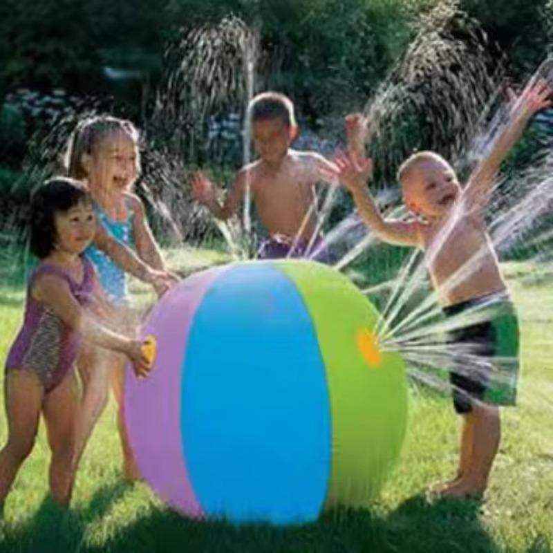 Inflatable Water Jet Ball 1PCS Summer Beach Play Ball Outdoor Water Play Lawn Children In The Water Without Toys