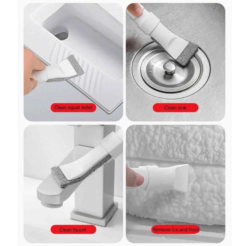 Small Space Scrubbers Crevices Brush NonAbrasive Cleaning Tool For Stubborn Grime In Tile Corner Drain Openings Tight Gaps