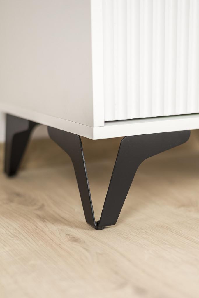 Loft furniture leg, black, height 15 cm, for a corner sofa
