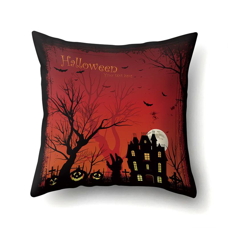 Хэллоуин Наволочка Подушка для поясницы автомобиля Тыква Чехол для диванной подушки Офис Дом Гостиная Наволочка
