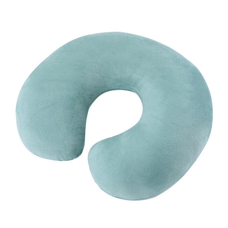Подушка для путешествий U-образной формы из бархата для поддержки шеи