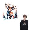 Winter Reindeer Iron On Sticker Decals Diy Accessory Sticker Jeans Stripes Heat Press Appliqued Fashion Fabric Patches
